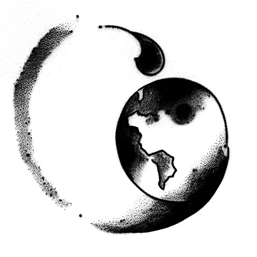 Pale Blue Dot tattoo design idea