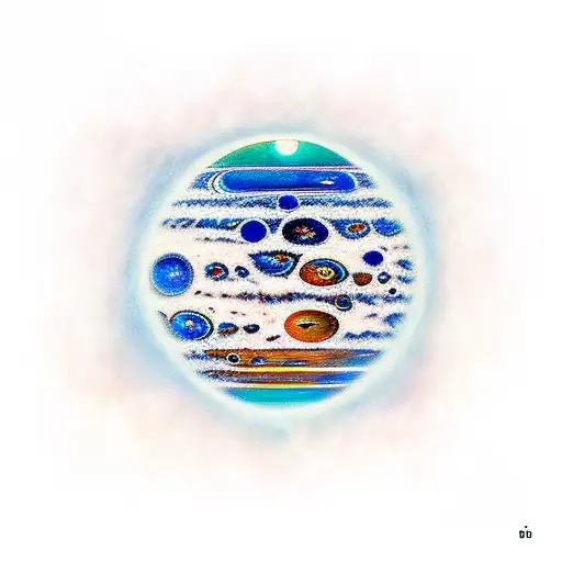 Pale Blue Dot tattoo design idea