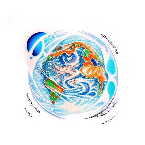 Pale Blue Dot tattoo design idea