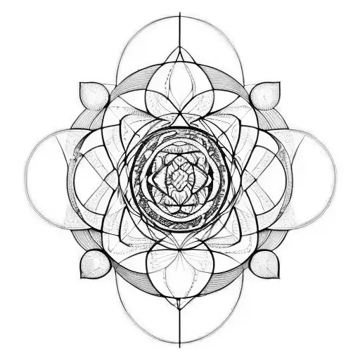 sacred geometry  tattoo design idea