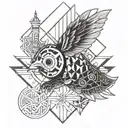 helldiver's sake tattoo design idea