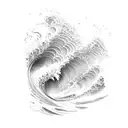 Ocean Wave tattoo design idea