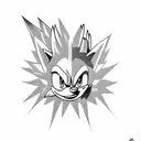 sonic the hedgehog and spyro the dragon tattoo design idea