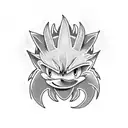 sonic the hedgehog and spyro the dragon tattoo design idea