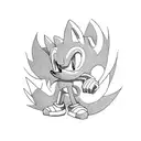 sonic the hedgehog and spyro the dragon tattoo design idea
