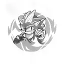 sonic the hedgehog and spyro the dragon tattoo design idea