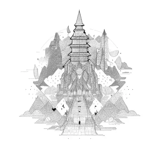 myriad footpaths of those wandering in every direction  tattoo design idea