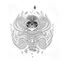 lidl worm hummus tattoo design idea