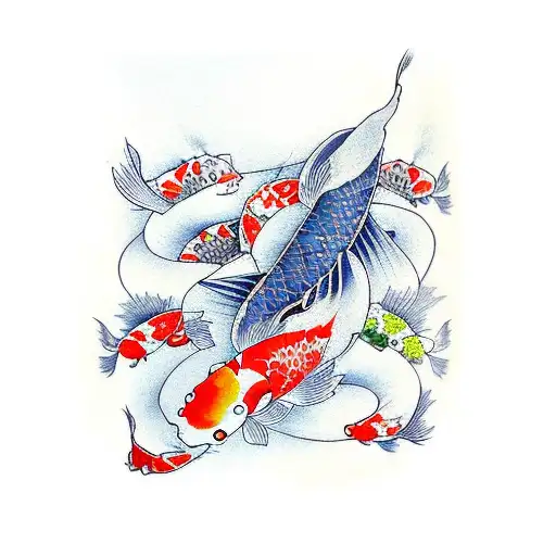Koi Fish tattoo design idea