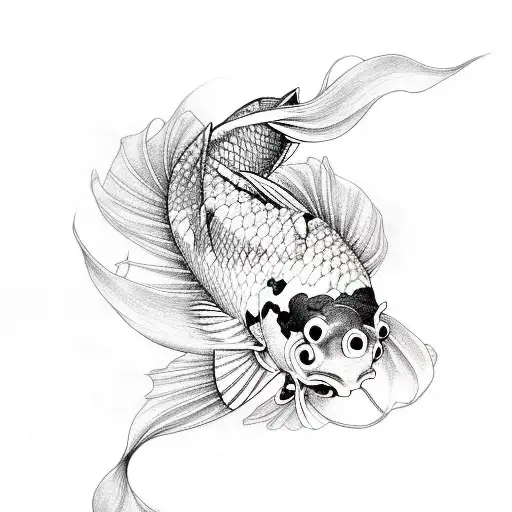 Koi Fish tattoo design idea