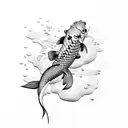 Koi Fish tattoo design idea