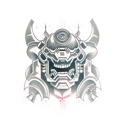 Doom Slayer game tattoo design idea