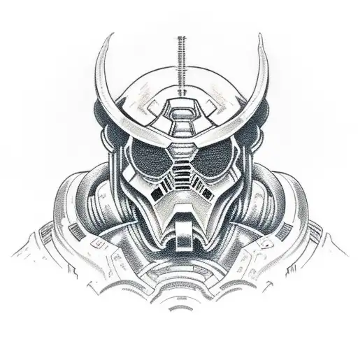 doom slayer tattoo design idea