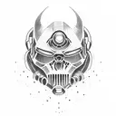 doom slayer tattoo design idea