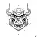 doom slayer tattoo design idea