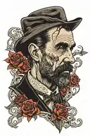 daniel day lewis in there will be blood tattoo design idea