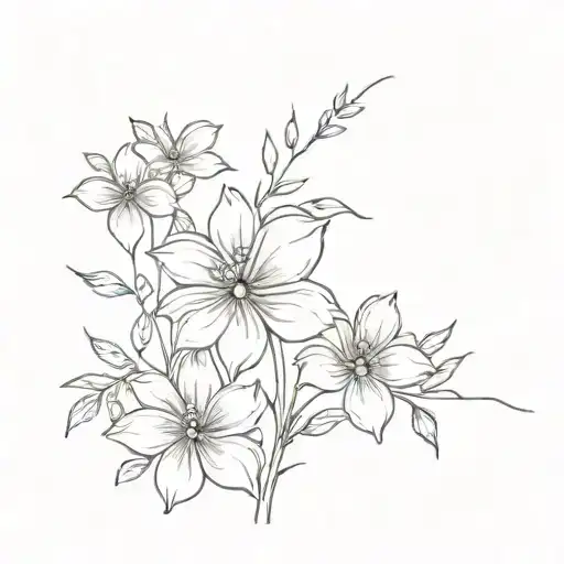 no rain no flowers quote tattoo design idea