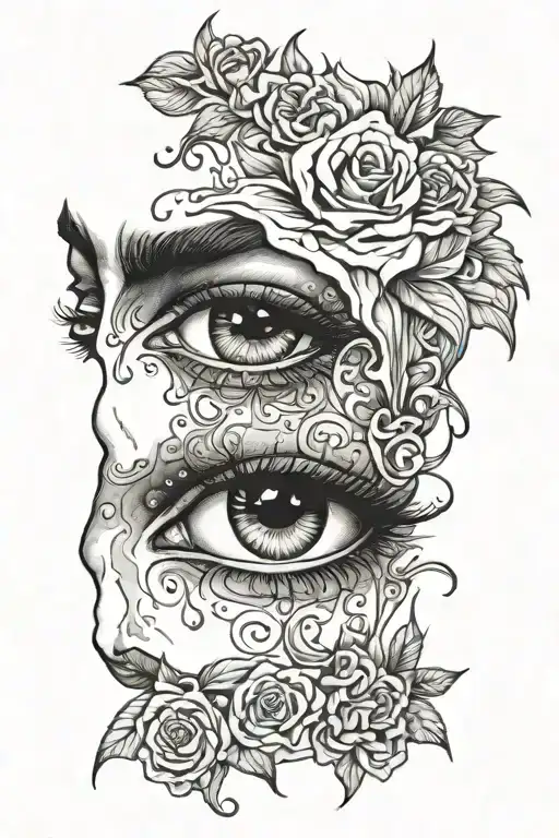 crying renaissance  tattoo design idea