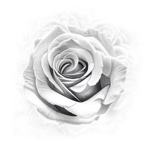 Rose with the name Blake  tattoo design idea