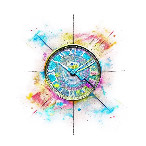 reloj de arena tattoo design idea