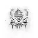 claw mark with USA wrestling tattoo design idea