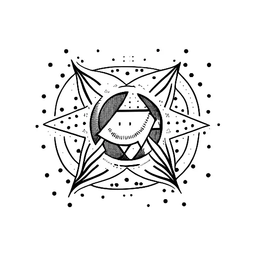 mond und Sonne  tattoo design idea