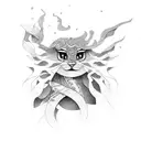 building blocks with the work "CHANIYA"in it  tattoo design idea