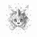 building blocks with the work "CHANIYA"in it  tattoo design idea