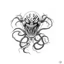 American Venom text in cool font tattoo design idea
