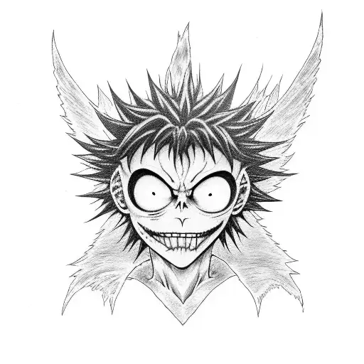 death note anime ryuk  tattoo design idea