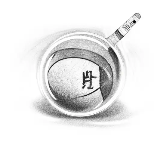 8 Ball tattoo design idea