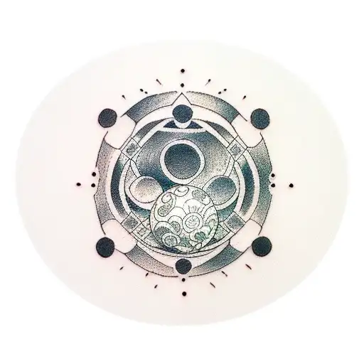 8 Ball tattoo design idea