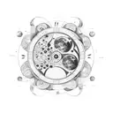 A cinema reel with moon phases incorporated into the filmstrip tattoo design idea