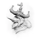 bishop chess piece  tattoo design idea