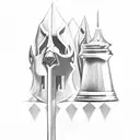 bishop chess piece  tattoo design idea