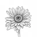  gerberas celia tattoo design idea