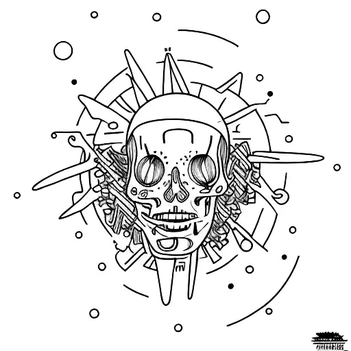 ego death tattoo design idea