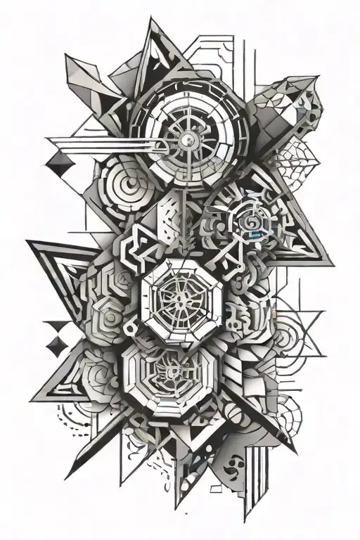 A tattoo design 444 written "everything passes" tattoo design idea