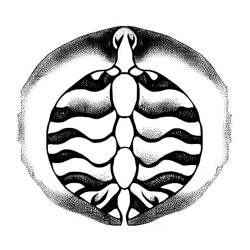 turtle shell sun mon on it tattoo design idea