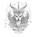 dagger With laurel wreath  tattoo design idea