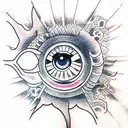 Evil Eye tattoo design idea