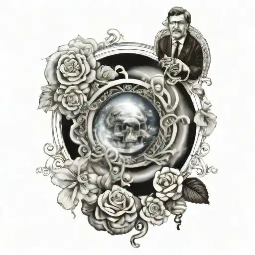 law of attraction believe to get roudy dont die tattoo design idea