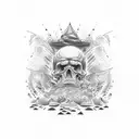 memorial dad tattoo design idea