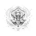 memorial dad tattoo design idea