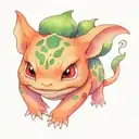 bulbasaur practising dark magic tattoo design idea