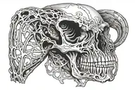 Rib cage tattoo tattoo design idea