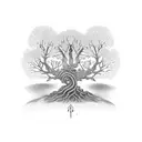 Bodhi tree tattoo symbolizing enlightenment and growth tattoo design idea