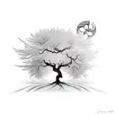 Bodhi tree tattoo symbolizing enlightenment and growth tattoo design idea