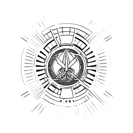 led zeppelin insignia tattoo design idea