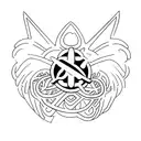 simple led zeppelin logo tattoo design idea